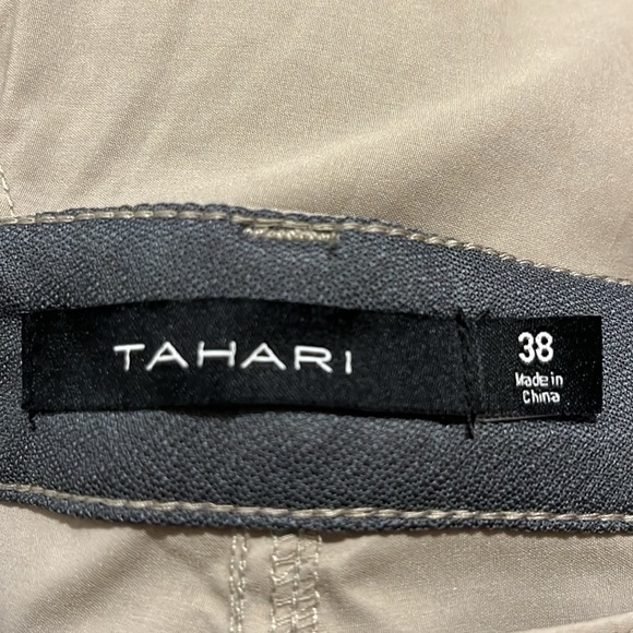 Tahari FLAT FRONT PERFORMANCE STRETCH SHORTS Men’s Size 38 TAN KHAKI EUC - Picture 6 of 8